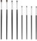 Lot de 8 pinceaux à eyeliner, mini pinceaux de maquillage pour les yeux, pinceau ultra fin, pinceau plat pour fard à paupières, eyeliner, poudre, crème et correcteur liquide