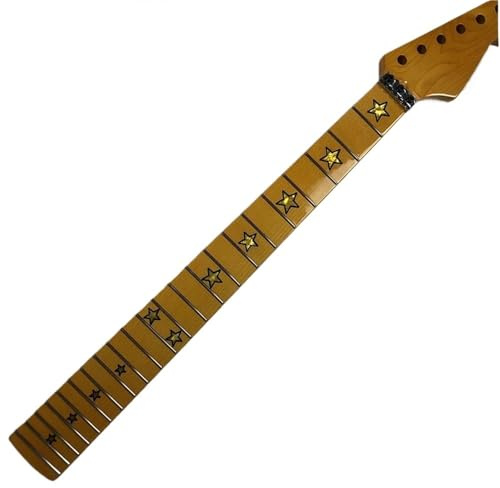 Ahorn Gitarrenhals 22 Bünde Griffbrett Stern Intarsien Sicherungsmutter