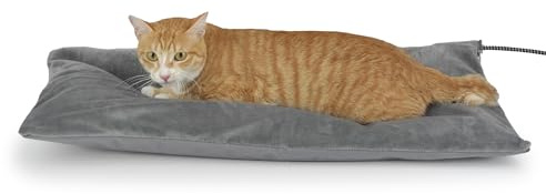 Outdoor Heizkissen für Katze & Hund, Konstante Wärme, Wasserfest, 70×40 cm | Outdoor geeignet, Wasserdichter Boden, Anpassbares Luftpolster, Beißfestes Kabeldesign, Mittelgroße Haustiere bis 14 kg, 50 W