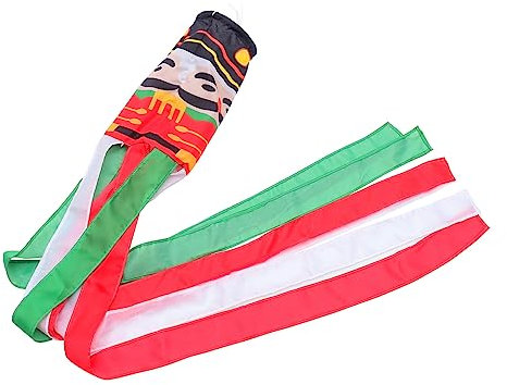 ibasenice Weihnachten Nussknacker Windsack Outdoor Garten Hänge Deko Flagge Weihnachtsdekoration Festival Schmuck
