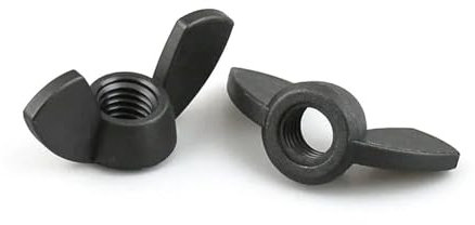 Nylonmutter Flügelmutter Schmetterling Barren Kunststoff Rändelmutter M3-M12(20pcs,M5)
