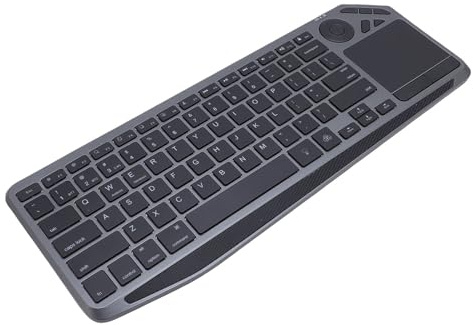 Funk Tastatur mit Touchpad 2.4G Bluetooth, 78 Tasten Tastenmodus Wireless Tastatur mit Touchpad 2.4G Bluetooth für/Android/Siege, RGB Backlit- und USB C Ladevorgang, Plug &