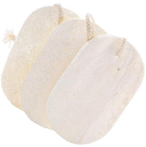 VALICLUD 3 Esponjas de Lufa Naturales para Lavar Platos, Diseño Multipropósito, Material Suave y Cómodo, Ideales para Limpieza en Cocina