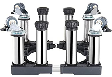Chariot de meubles réglable avec roulettes – Chariot pour appareils électroménagers mobiles pour déménagement de machines à laver, réfrigérateurs, sèche-linges, lave-vaisselle et conteneurs de plantes