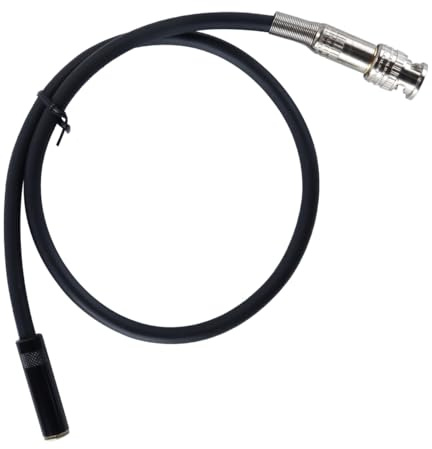 Hoite Cavo audio stereo coassiale di alimentazione da 0,5 m BNC maschio a 3,5 mm TRS femmina - Compatibile con radio da tavolo Tecsun S2000, S8800, CR1100DSP