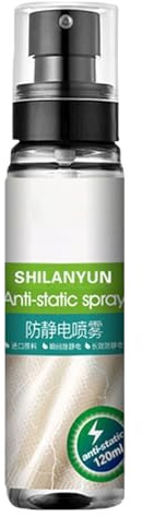 Spray Antiestático – 100 ml instantáneo portátil suministros para el hogar | formato de viaje antiestático, para ropa de cama, planchado, sofá, muebles, limpieza de animales, polvo