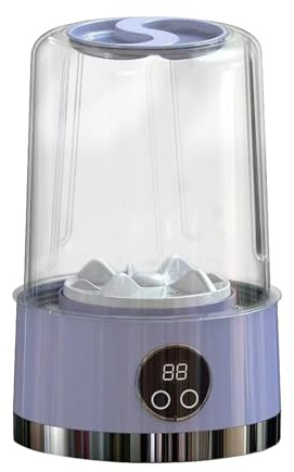 Mini lavatrice portatile, ricaricabile, senza fili, per appartamenti, dormitori, hotel, viaggi e campeggio, per appartamenti, case e dormitori (viola)