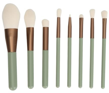 Chenglanhsjg Professionellt set med sminkborstar, platt concealer-pensel, platt rund puderborste, mjuka borst, jämn applicering, för känslig hud, 5 delar