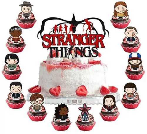 Topper per torta colorato- Set di 25 toppers per torta per compleanno, feste e decorazioni di torte, toppers per torta leggeri per cupcake e pasticcini（d