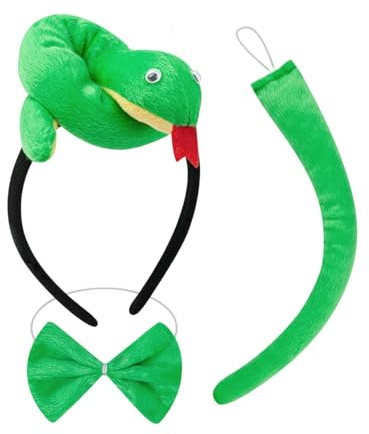 Ormpannband, utklädningsrekvisita med flugsvans, festpannband, för familjesammankomst maskerad skolevenemang semester karneval scenframträdande cosplay födelsedagsfest