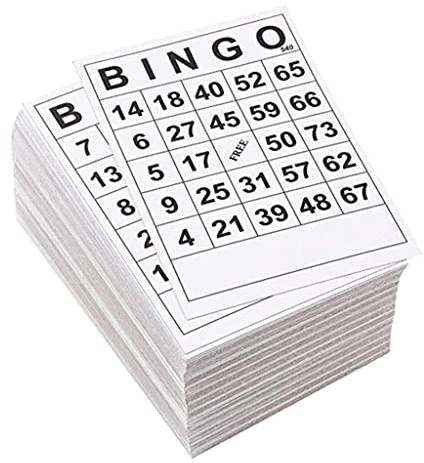 DuskHaven Bingo Spiel, Leicht Lesbar, 60 Blatt, Einwegkarten, 60 Seiten, 60 Karten, Nr.