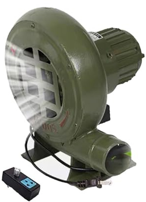 JOUFNING 220V Soffiatore Elettrico per Forgia da Fabbro A velocità Variabile, Soffiatore per Barbecue Elettrico con Governatore, per Campeggio/Picnic/attività(370W)