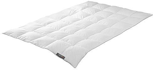 Badenia Trendline Comfort Daunendecke, Ganzjahresdecke mit 90% Daunen und 10% Federn der Klasse I, 135 x 200 cm, Down Pass geprüft und Öko-Tex zertifiziert, produziert nach deutschem Qualitätsstandard