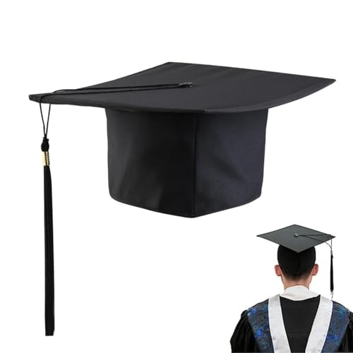 VALICLUD Adjustable Graduation Cap for Adults 2026 with Tassel Mortar Board Hat Fancy Dress Accessory for College Graduation