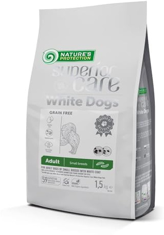 Nature's Protection Superior Care White Dog Grain Free with Insect Adult Small Breed 1,5 kg