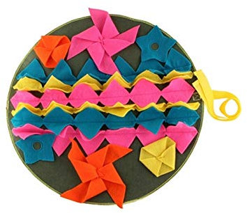 Schnüffelteppich für Hunde Hunde Mat Welpen-Katze-Haustier-Sniffing Training Soft Pet Nose Pad Puppy Activity Trainingsdecke Abnehmbare Fleece-Pads Schnüffelkissen für Haustiere