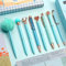 WEMATE 8-teiliges Kugelschreiber-Set, Kugelschreiber Bling für Frauen, Stifte für Mädchen, Kugelschreiber mit schwarzer und blauer Tinte, Geschenke für Hochzeit, Brautjungfer, Büro, Blau