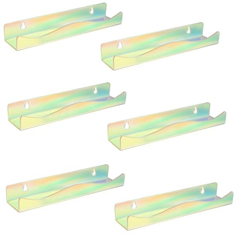 MROUDELUO Schallplatten-Wandhalterung, stilvoll, leicht und bunt, Wandhalterung, Vinyl-Schallplattenaufbewahrung zum Präsentieren und Aufbewahren Ihrer wertvollen Vinyl-Kollektion (Farbe)