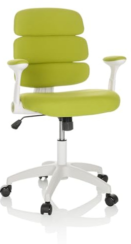 HJH Office sedia girevole per bambini KID ERGOLINO W con schienale ergonomico, verde, 736431