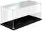 DOFOPO Klar Acryl Vitrine Selbstmontierbare Schaukasten Acryl Box für Sammlerstücke Staubdichte Präsentationsbox mit Schwarzer Basis 25 x 15 x 15 cm