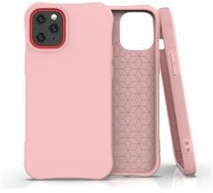 Generico Cover Antiurto in Gomma per iPhone 12 Mini, Nera, con Protezione Schermo e Supporto (Rosa)