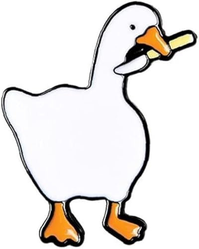 Tier Brosche Cartoon Gans Pin Anime Schmuck Revers Abzeichen für Rucksäcke Jacken Kinder Männer Frauen Praktisch Anstecknadeln