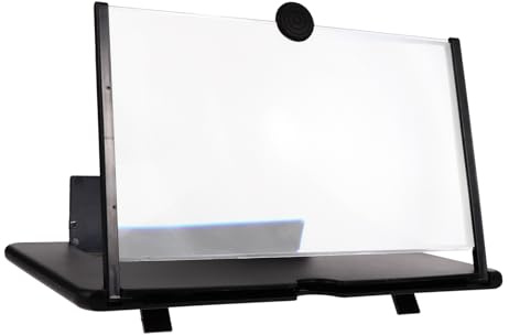 ULDIGI Agrandisseur Écran Téléphone Portable 12 Pouces pour Étudiants Support Multifonction Noir HD Amplification pour Visionnage Mobile