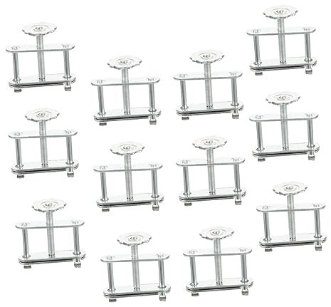 SKISUNO 12pcs Swivel Screw Adjustable Tube Clamp Flow Control Hose Clamps for Labs Laboratory Use
