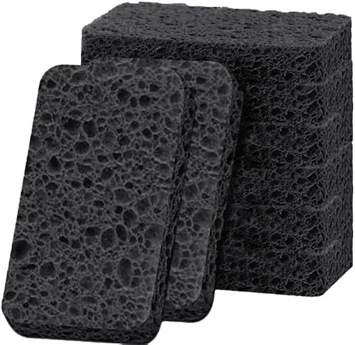 6 - Pack Non-Scratch Scrub Sponges - Sponge for Dishes and Washing Dishes, Cleaning Pads for Kitchen Home and More（Black）