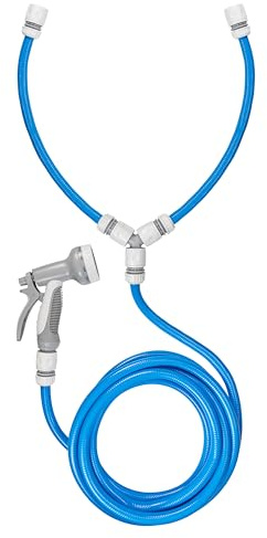 AP Supplies Hot and Cold Dog Shower Kit, Blue, 5m Hose