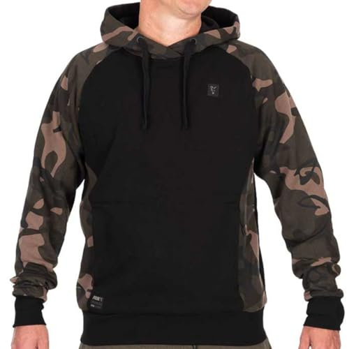 Fox Black/Camo Pullover Premium Hoodie - Angelpullover, Pullover für Angler, Angelbekleidung