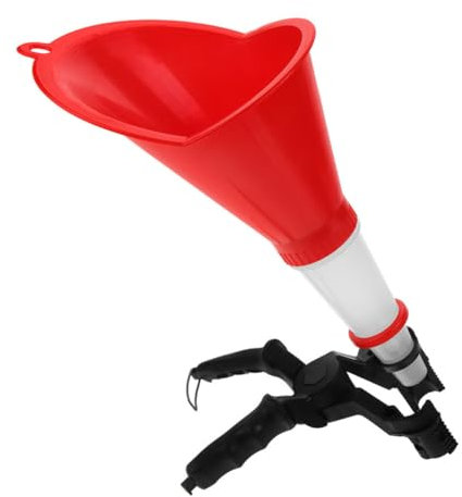 Entonnoir de remplissage d'huile cruche d'huile automobile filtres à huile moteur récipient doseur d'huile moteur pompe à siphon à gaz pour essence vidange d'huile Plastique rouge Générique