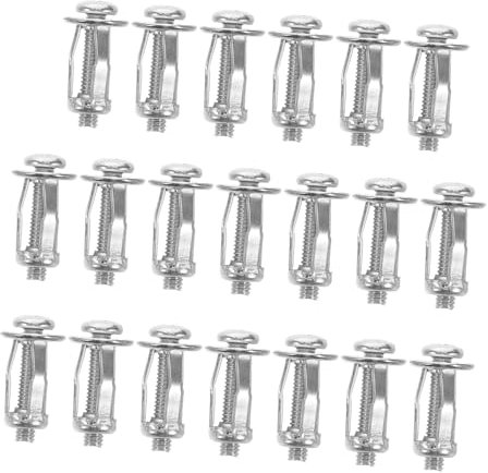 HIAKDOFT Tuercas De Pétalo M4x20 Para Tornillos De Expansión Para Metal, Remaches Huecos, Juego De 20 Piezas, Acero Resistente, Fijación Para Matrícula y Aplicaciones Múltiples