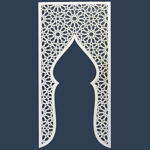 Ornamentierte Holzpaneele Tor Marrakesch