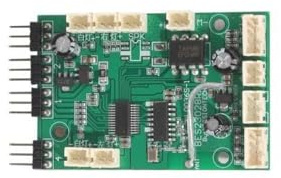 BritBolt LD-P06 LD P06 UNIMOG LD1201 Piezas de actualización de la Placa del Receptor Principal para 1 Modelo de automóvil RC de 12 Escala Compatible con Accesorios de Repuesto de rastreadores