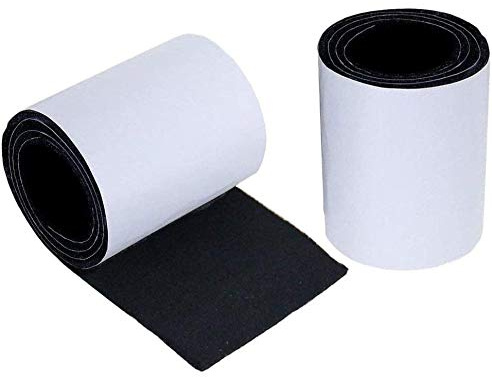 Feltrini autoadesivi resistenti, rotolo di protezione per mobili, 2 rotoli, 100 cm x 10 cm x 4 mm, protezione per pavimenti per gambe di sedie, tavoli e divani