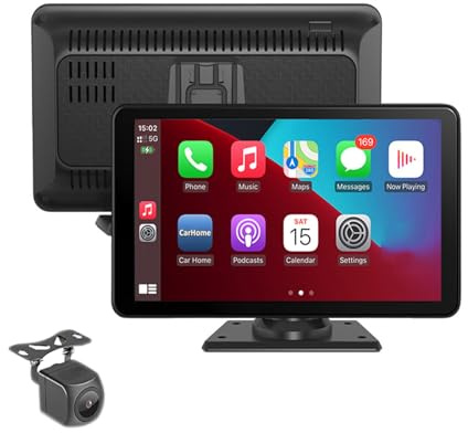 Autoradio per Dacia Sandero Sandero Stepway Jogger Duster Bigster Spring, Carplay Wireless Andriod Auto, Schermo per Auto con 7 Pollici Touchscreen Monitor con BT, Navigatore GPS, Assistente Vocale