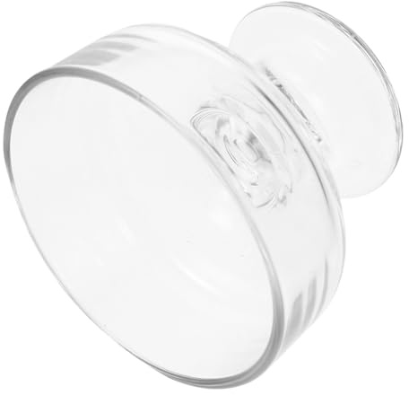 Toyvian Coupe à Dessert en Verre Transparent 220ml avec Pied, Élégante | Usage Familial et Mariage, Réutilisable et Facile à Nettoyer, Style Simple, pour Glace, Pudding, Yaourt