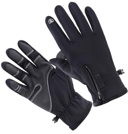 Beaupretty Guantes de Invierno para Ciclismo Táctiles y Transpirables Guantes Impermeables y Cortaviento para Actividades al Aire S
