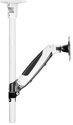 Monitorstativ för takmontering Monitorfäste, multifunktionell lufttrycksmonitorhängare, Full Motion Monitor Stand Arm för 15-27 skärmar, Rymmer upp till 17,6lbs monitorfäste