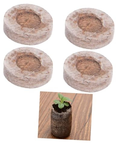 ibasenice Pellet di Torba Compressa 3 Cm, 20 Dischetti Nutrienti per Semina e Germinazione, Terreno di Avviamento Naturale per Piantine da Interno ed Esterno, Supporto Crescita