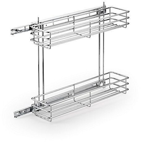 Organizador para Mueble de Fregadero Cromo B 135 mm (Sistemas de Orden Accesorios bajo armarios)