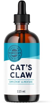 Vimergy Katzenkralle – Flüssiges Katzenkralle Glycerin – Nahrungsergänzungsmittel Vegan – Ohne Zucker, Bindemittel, Gentechnik und Gluten (115 ml)