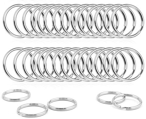 Llavero, Anillos de metal, para bricolaje, hogar, coche, llaves, organización, 100 piezas tamaño 25 mm accessoires