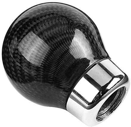 Schaltknauf Carbon Universal, Manuell | Schaltgriff, korrosionsbeständig, ergonomisch, Sport-Optik, einfache Montage, 8-14 mm Adapter