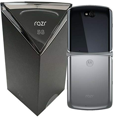 Motorola Razr 5G (2020) 256 GB ROM + 8 GB di RAM sbloccato in fabbrica Smartphone Android Flip senza SIMFree (Mercurio liquido)