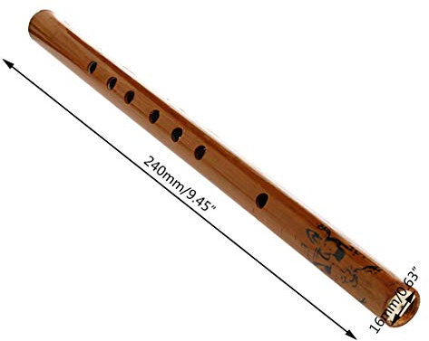 ruiruiNIE Bambusflöte, traditionelle 6-Loch-Flöte Handgemachte chinesische Musikinstrument Instrument Holzschlüssel