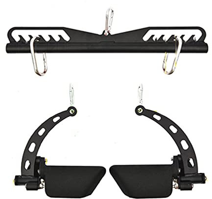 ZXFF Einstellbarer Ruder-Hintergriff, Hoher Pull-Down-Langstab-Rückzuggriff, Multifunktionale Sport-Fitnessgeräte, Trizep-Zugstange, Rutschfester Griff (Size : L45cm)