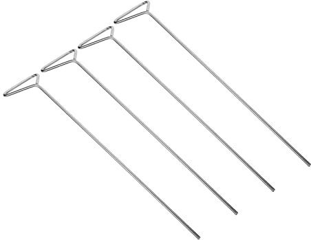 POPETPOP 4 Pièces Tige De Revêtement En Acier Inoxydable Laboratoire De Science Cellulaire Outil De Laboratoire Cellulaire Accessoires Para Cellule Aiguille Laboratoire Large