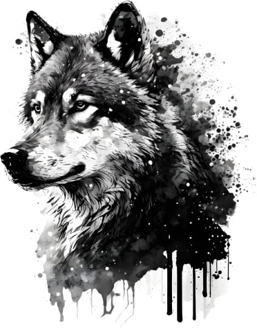 Samunshi Wilder Wolf Aufkleber Autoaufkleber für Motorrad Fahrrad Roller oder Auto Sticker Fahrrad MTB Mountainbike Rennrad Viking Wikinger (20x25cm Wilder Wolf)
